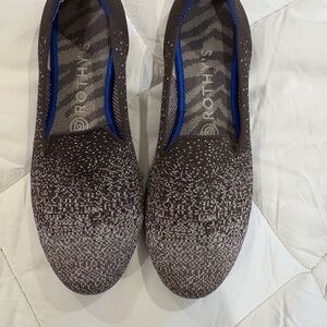 Rothy's Brown and Blue Knit Loafers